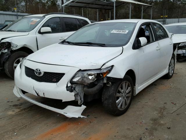 2T1BU40E49C159638 - 2009 TOYOTA COROLLA BA WHITE photo 2