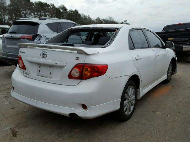 2T1BU40E49C159638 - 2009 TOYOTA COROLLA BA WHITE photo 4