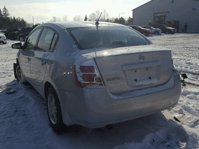 3N1AB61E78L624519 - 2008 NISSAN SENTRA 2.0 SILVER photo 3