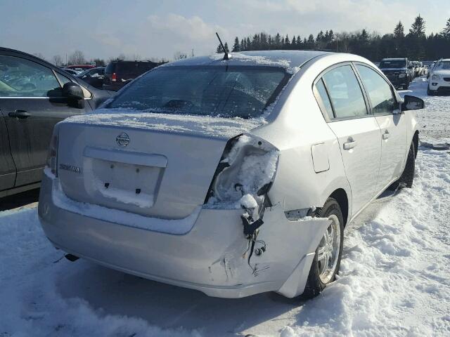 3N1AB61E78L624519 - 2008 NISSAN SENTRA 2.0 SILVER photo 4