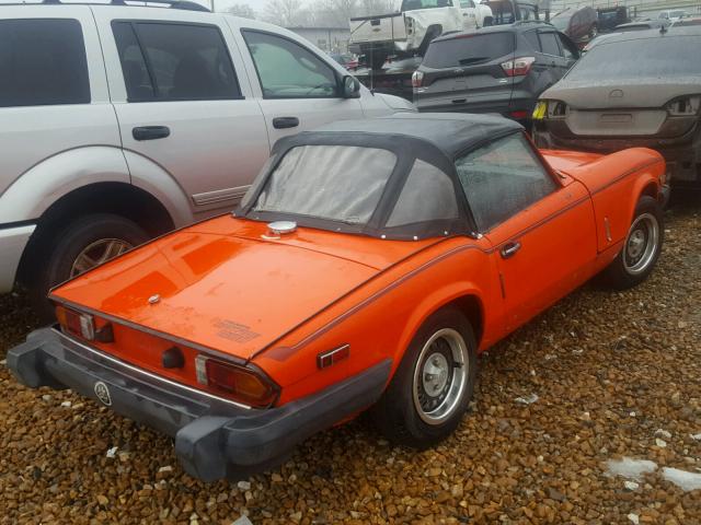 TFVDW2AT005246 - 1980 TRIUMPH CAR SPITFIRE ORANGE photo 4