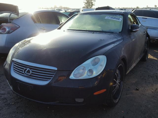 JTHFN48Y820007471 - 2002 LEXUS SC 430 BLACK photo 2