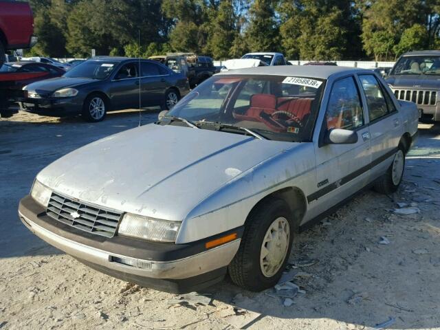 1G1LT5411KY110234 - 1989 CHEVROLET CORSICA SILVER photo 2