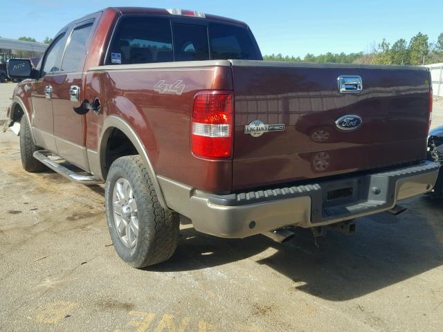 1FTPW14545KE27427 - 2005 FORD F150 SUPER BROWN photo 3