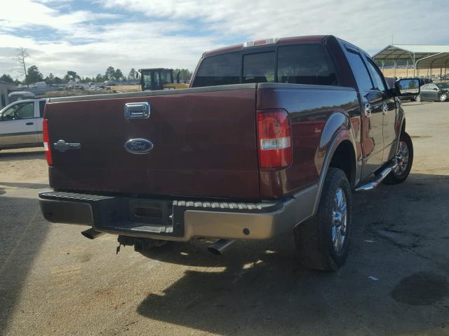 1FTPW14545KE27427 - 2005 FORD F150 SUPER BROWN photo 4