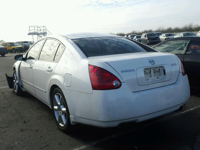 1N4BA41E94C885168 - 2004 NISSAN MAXIMA SE WHITE photo 3