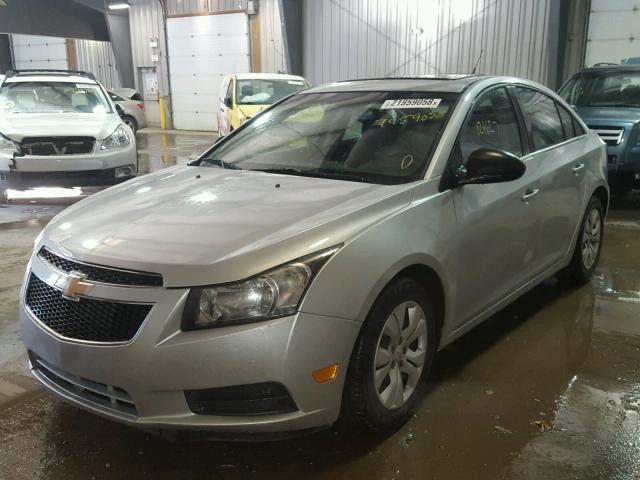 1G1PC5SH0C7262952 - 2012 CHEVROLET CRUZE LS SILVER photo 2