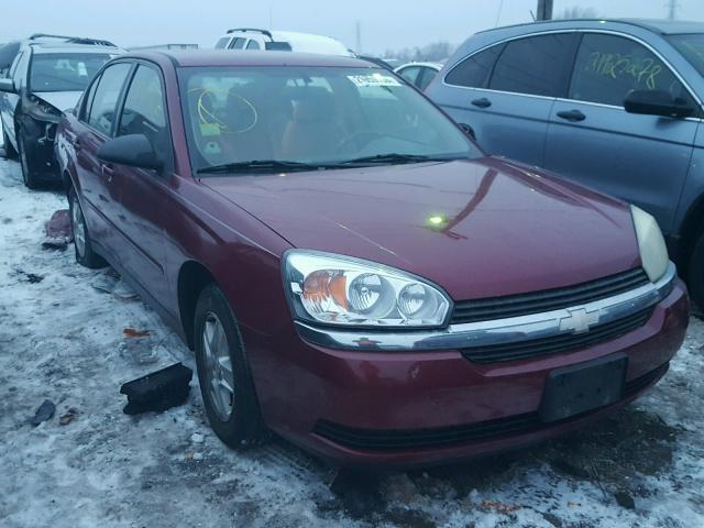 1G1ZT54834F100343 - 2004 CHEVROLET MALIBU LS MAROON photo 1