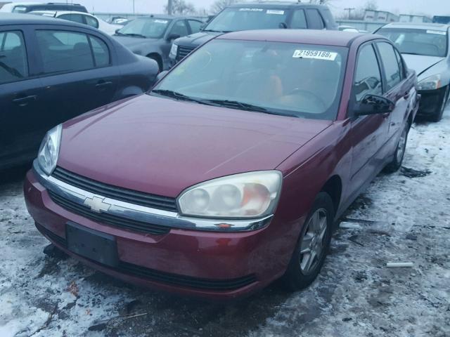 1G1ZT54834F100343 - 2004 CHEVROLET MALIBU LS MAROON photo 2