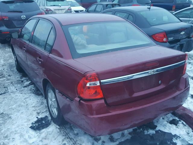 1G1ZT54834F100343 - 2004 CHEVROLET MALIBU LS MAROON photo 3