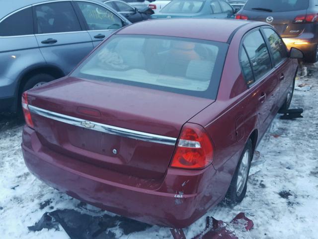 1G1ZT54834F100343 - 2004 CHEVROLET MALIBU LS MAROON photo 4