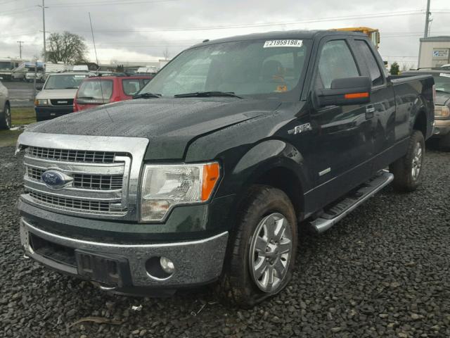 1FTFX1ET1EFC09069 - 2014 FORD F150 SUPER GREEN photo 2