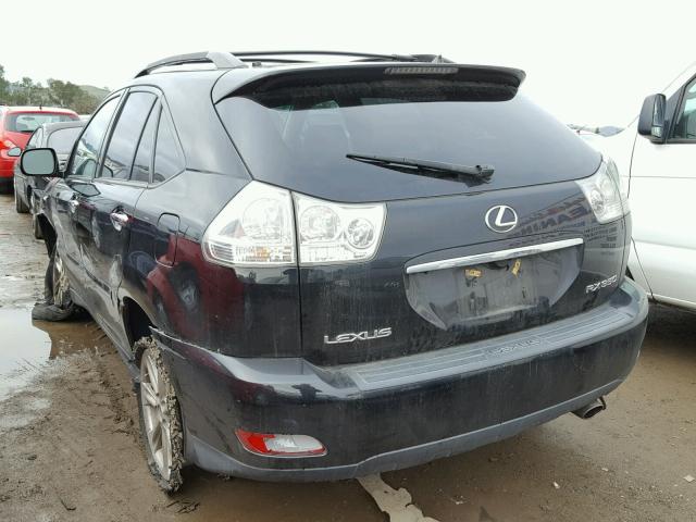 2T2HK31U39C115089 - 2009 LEXUS RX 350 BLACK photo 3