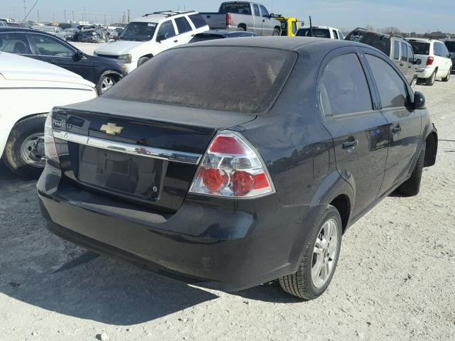 KL1TD5DE2BB212806 - 2011 CHEVROLET AVEO LS 黑色 照片 4