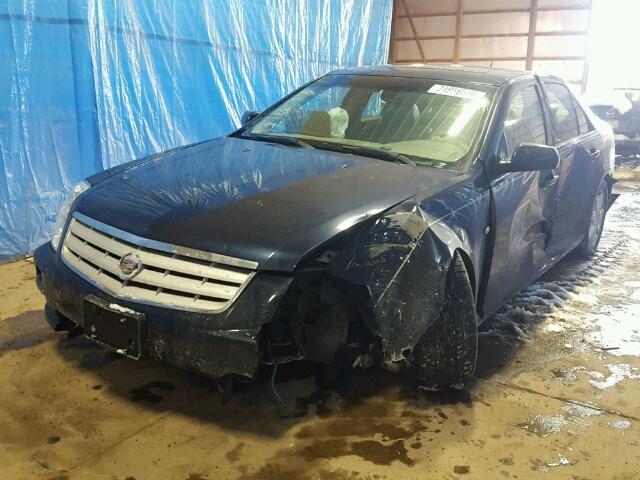 1G6DW677950209480 - 2005 CADILLAC STS BLUE photo 2