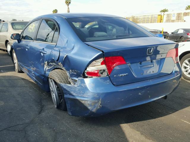 1HGFA168X6L094505 - 2006 HONDA CIVIC EX BLUE photo 3