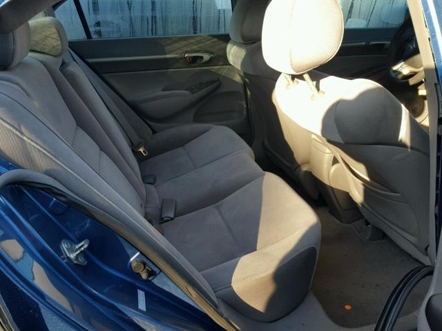 1HGFA168X6L094505 - 2006 HONDA CIVIC EX 蓝色 照片 6
