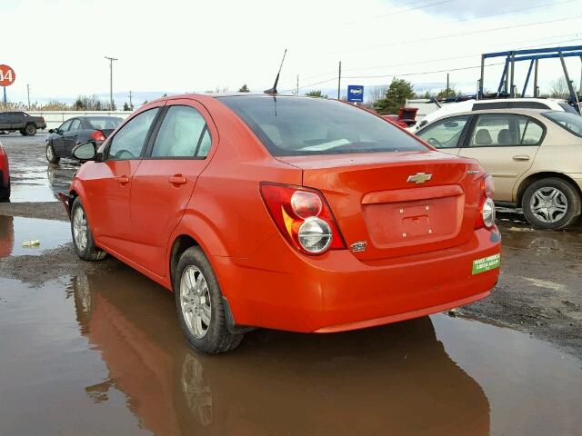 1G1JA5SH4C4222578 - 2012 CHEVROLET SONIC LS 橙色 照片 3