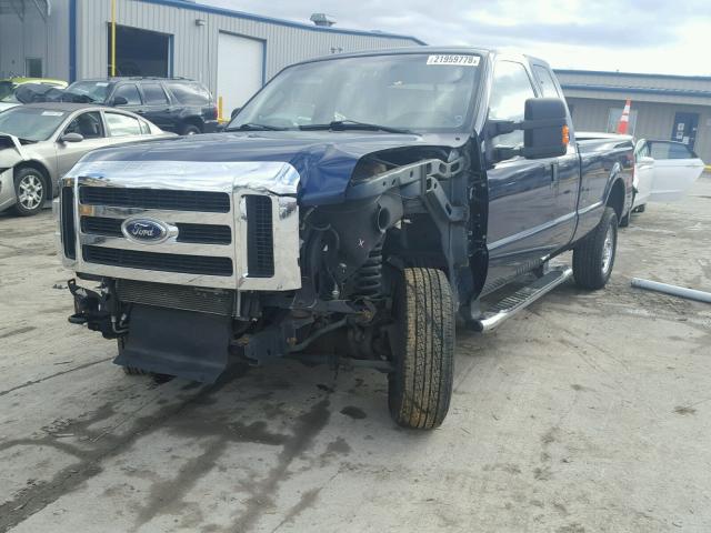 1FTSX21508EA61275 - 2008 FORD F250 SUPER BLUE photo 2