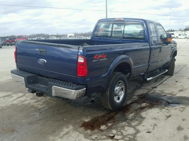 1FTSX21508EA61275 - 2008 FORD F250 SUPER BLUE photo 4