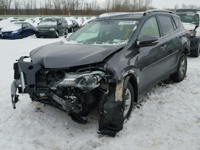 2T3RFREV0FW322673 - 2015 TOYOTA RAV4 XLE GRAY photo 2