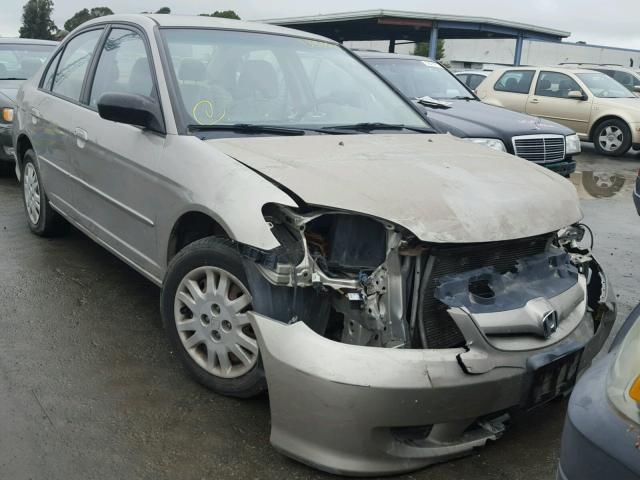 2HGES16584H606917 - 2004 HONDA CIVIC LX GRAY photo 1