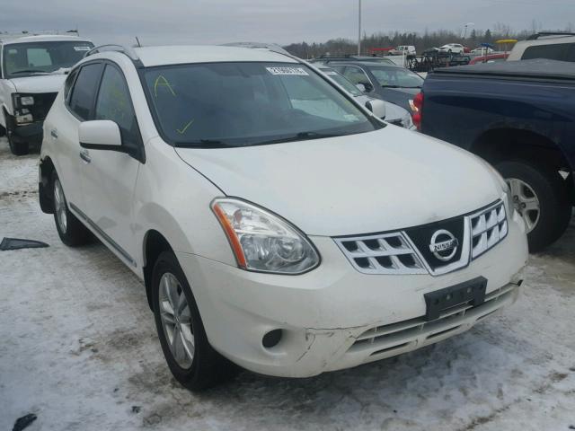 JN8AS5MV4DW139315 - 2013 NISSAN ROGUE S WHITE photo 1