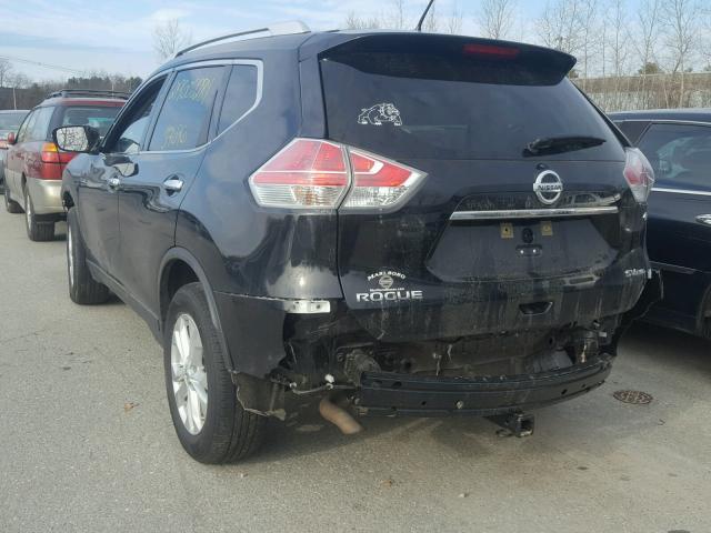 KNMAT2MV5GP657553 - 2016 NISSAN ROGUE S BLACK photo 3