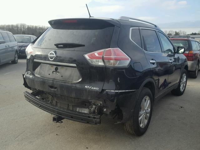 KNMAT2MV5GP657553 - 2016 NISSAN ROGUE S BLACK photo 4