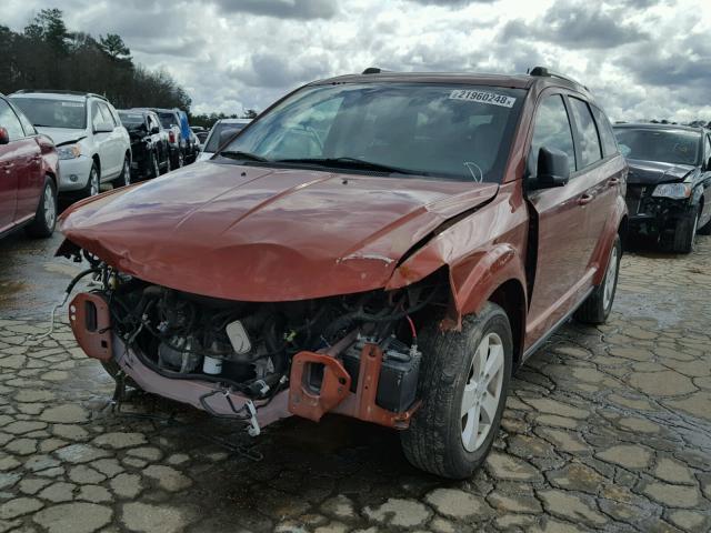 3C4PDCAB6ET214408 - 2014 DODGE JOURNEY SE RED photo 2