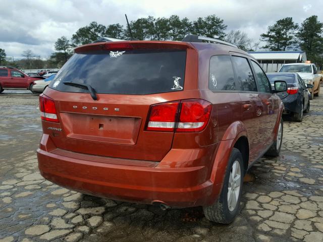 3C4PDCAB6ET214408 - 2014 DODGE JOURNEY SE RED photo 4