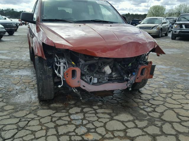 3C4PDCAB6ET214408 - 2014 DODGE JOURNEY SE RED photo 9