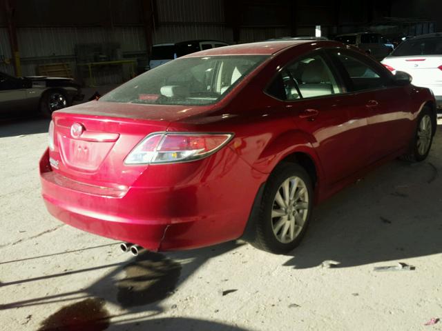 1YVHZ8EH7C5M17137 - 2012 MAZDA 6 I RED photo 4