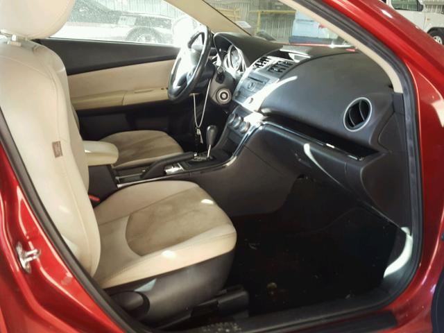 1YVHZ8EH7C5M17137 - 2012 MAZDA 6 I RED photo 5