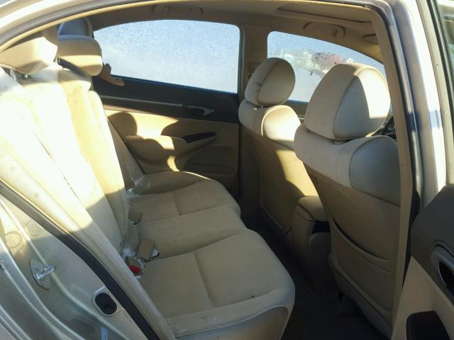 1HGFA16818L115776 - 2008 HONDA CIVIC EX ბეჟი ფოტო 6