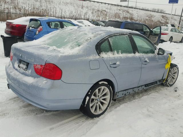 WBAPK7G52BNN78574 - 2011 BMW 328 XI BLUE photo 4