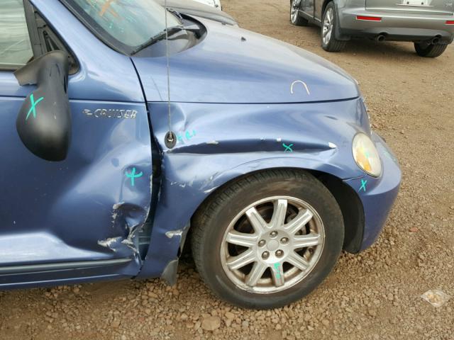 3A8FY68B76T250660 - 2006 CHRYSLER PT CRUISER BLUE photo 9