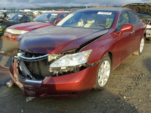 JTHBJ46G472120740 - 2007 LEXUS ES 350 MAROON photo 2