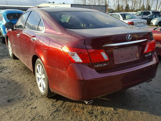 JTHBJ46G472120740 - 2007 LEXUS ES 350 MAROON photo 3