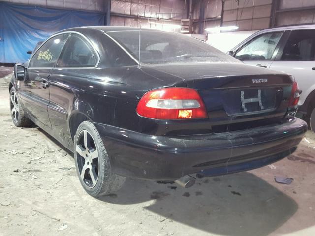 YV1NK53D22J032290 - 2002 VOLVO C70 BLACK photo 3