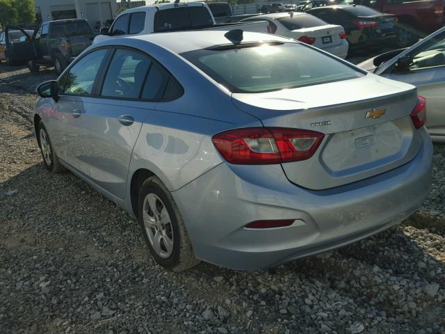 1G1BC5SM1H7155441 - 2017 CHEVROLET CRUZE LS SILVER photo 3