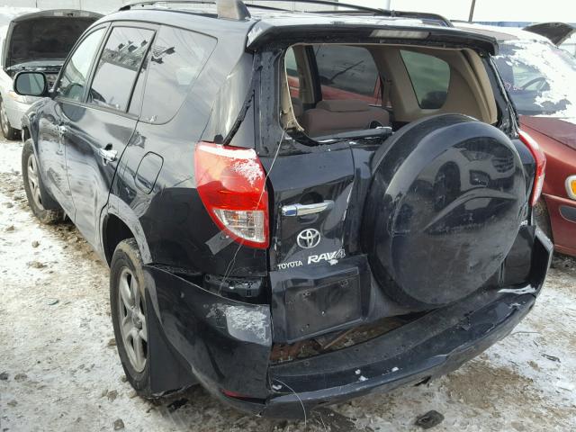 JTMBD33V866005197 - 2006 TOYOTA RAV4 BLACK photo 3