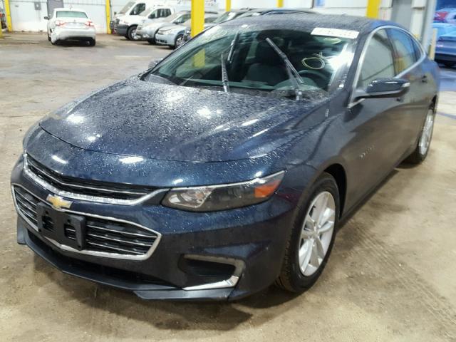 1G1ZE5ST9GF284645 - 2016 CHEVROLET MALIBU LT BLUE photo 2