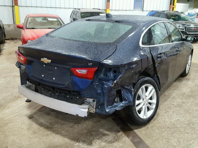 1G1ZE5ST9GF284645 - 2016 CHEVROLET MALIBU LT BLUE photo 4