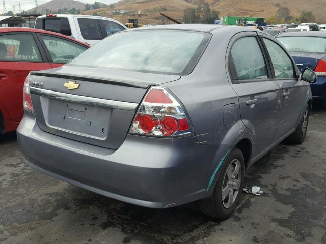 KL1TD5DEXAB107400 - 2010 CHEVROLET AVEO LS 灰色 照片 4