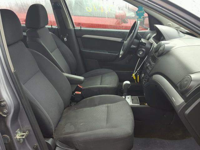 KL1TD5DEXAB107400 - 2010 CHEVROLET AVEO LS 灰色 照片 5