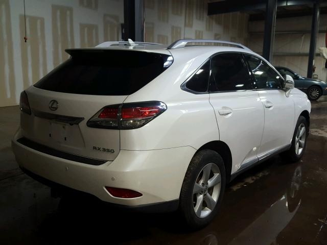 2T2BK1BA5DC201947 - 2013 LEXUS RX 350 WHITE photo 4