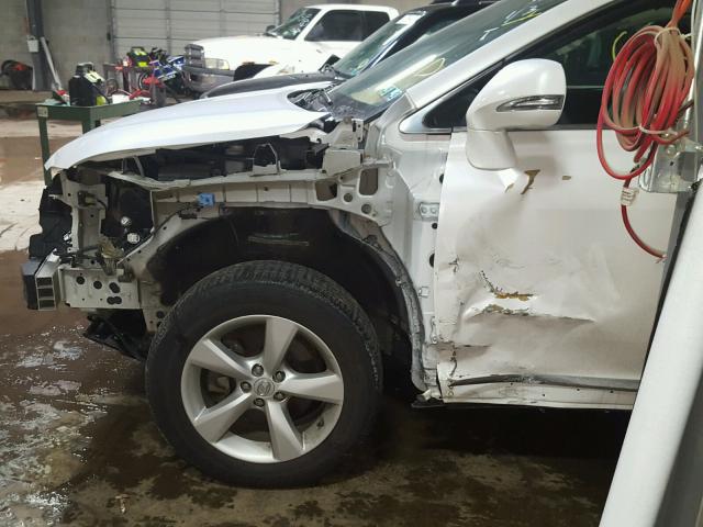 2T2BK1BA5DC201947 - 2013 LEXUS RX 350 WHITE photo 9