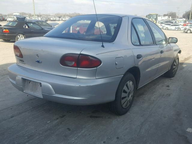 3G1JC5248YS151111 - 2000 CHEVROLET CAVALIER SILVER photo 4