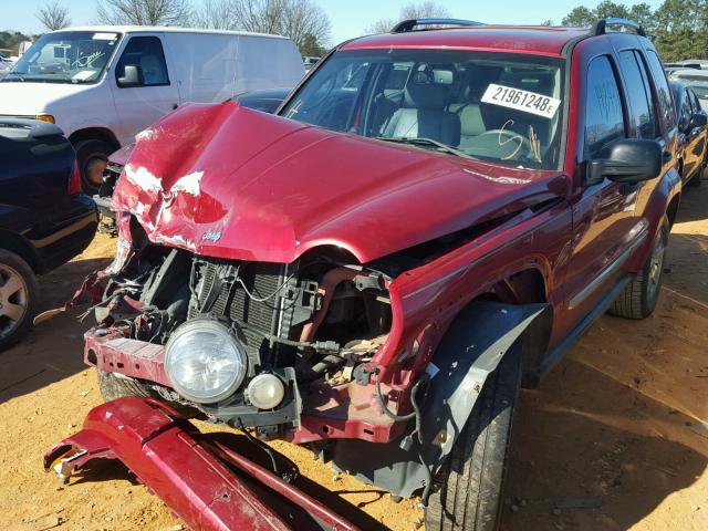 1J4GK58K36W194485 - 2006 JEEP LIBERTY LI RED photo 2